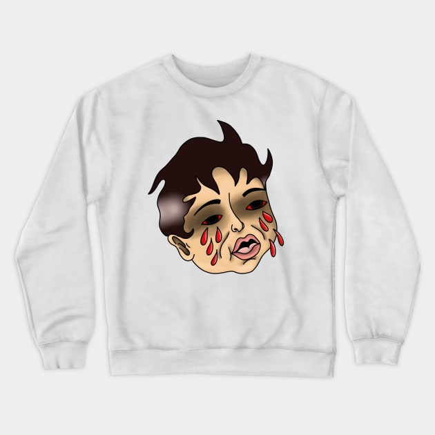 Demon boy Crewneck Sweatshirt by lizajambalaya